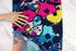 Magenta Turquoise Multi Floral Knit Jersey Fabric Remnant 3 yards